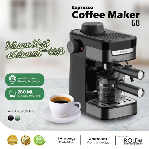 Bolde Expresso Coffee Maker G8 - Hijau